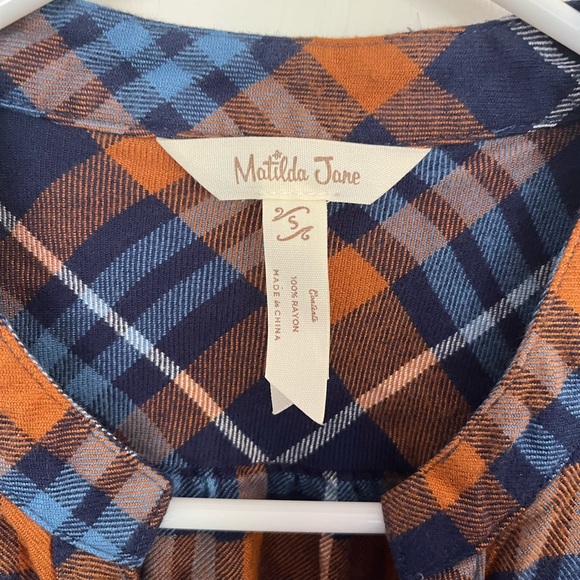 Small Matilda Jane excellent used condition flannel tunic - Picture 2 of 2